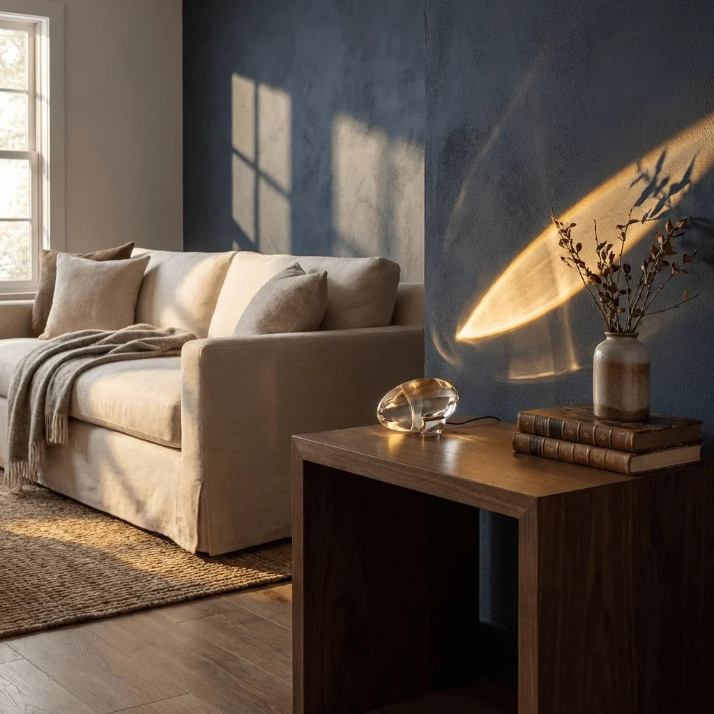 Glass Table Lamp – Decorative Light Reflections in Three Styles