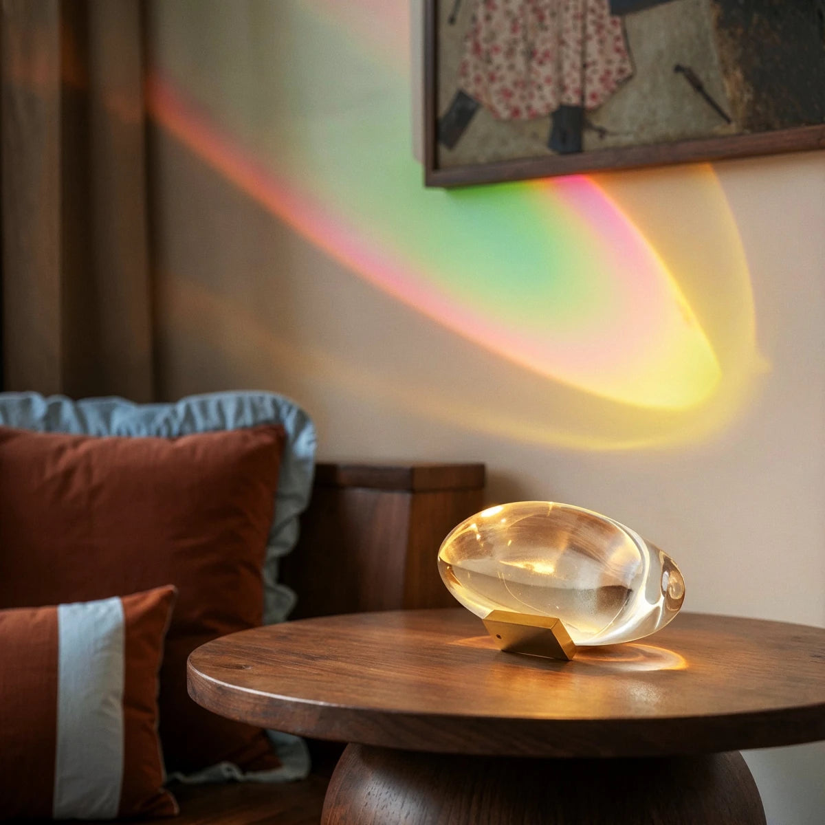 Glass Table Lamp – Decorative Light Reflections in Three Styles