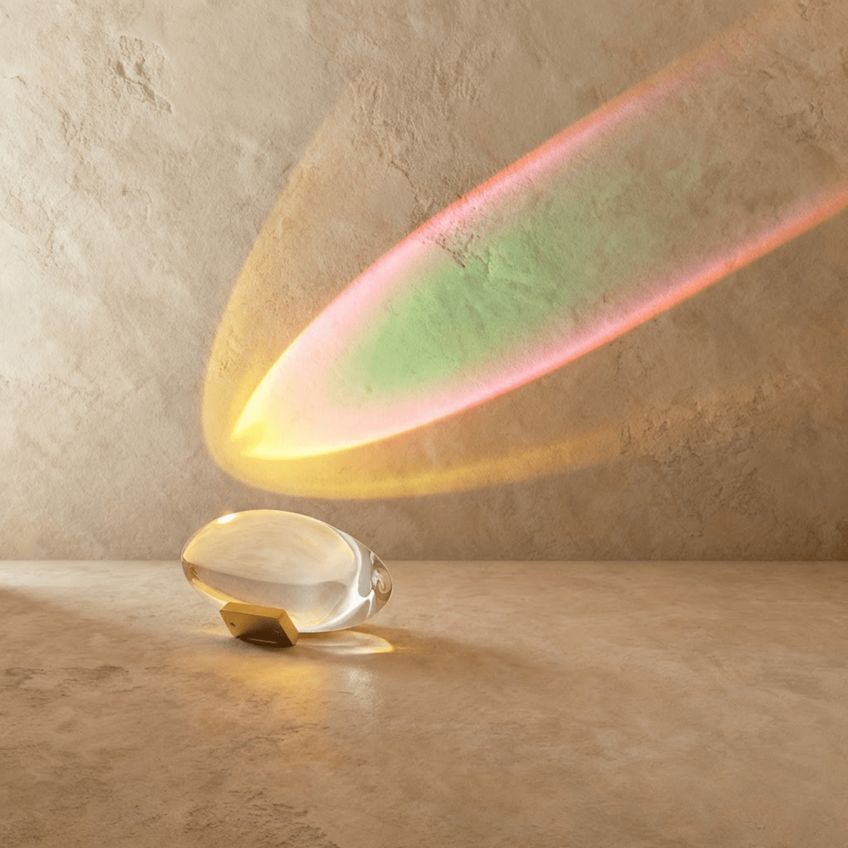 Glass Table Lamp – Decorative Light Reflections in Three Styles
