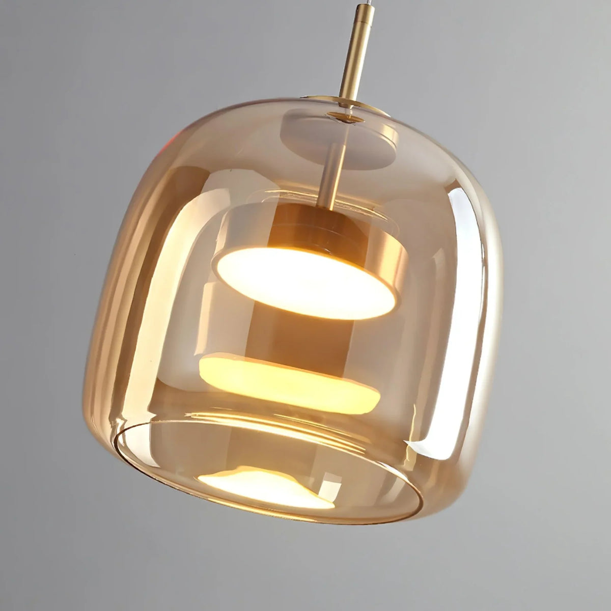 Glass Dining Pendant Light – Elegant Tinted Glass Design