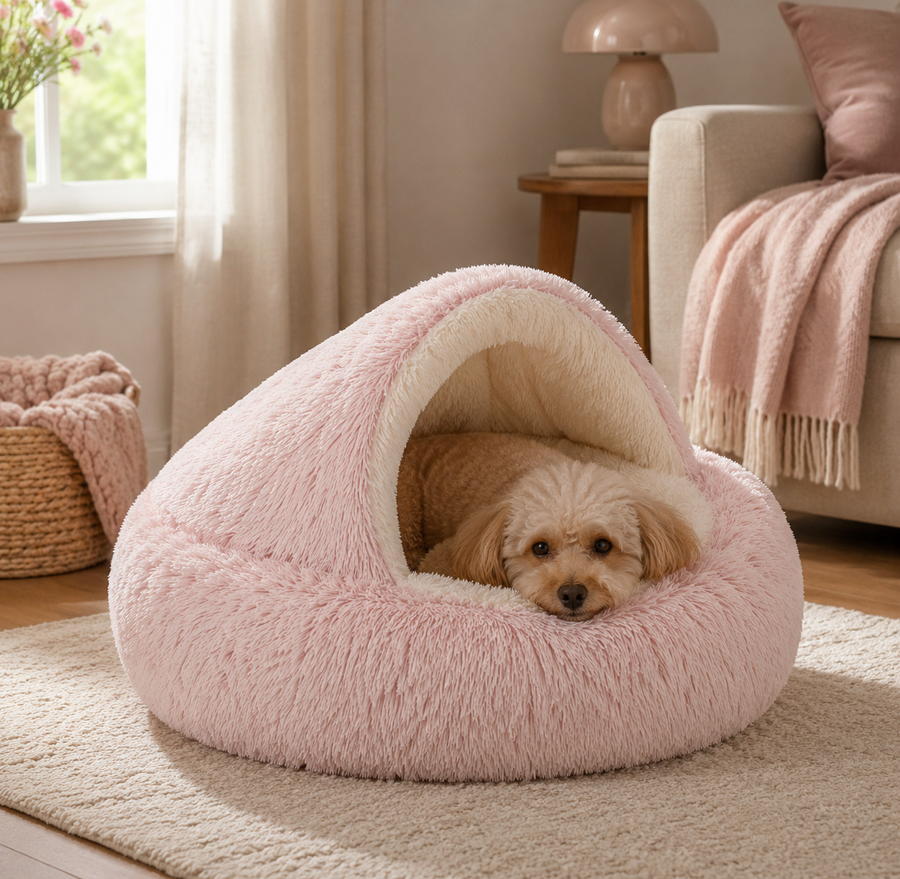 Cocoon Dog Bed with Raised Edges