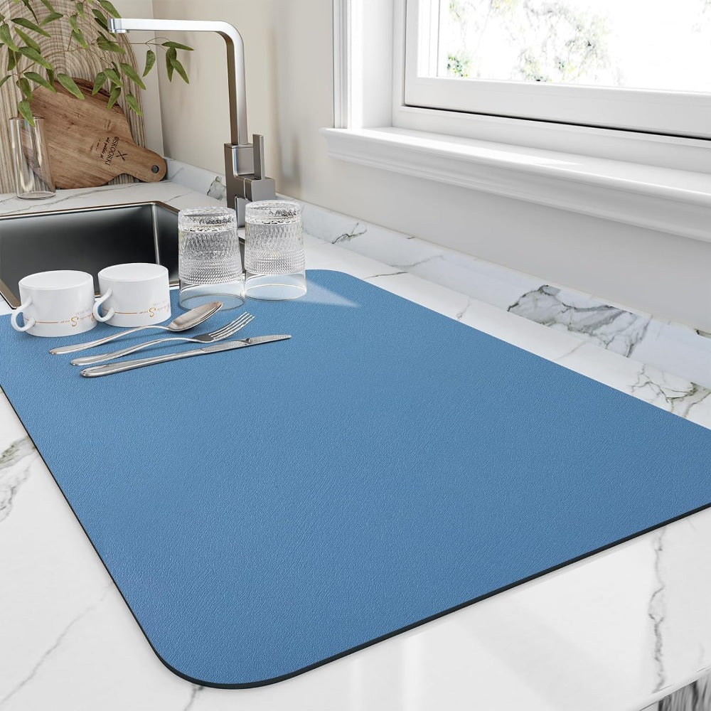 Quick-Drying Kitchen Dish Mat – Highly Absorbent and Space-Saving