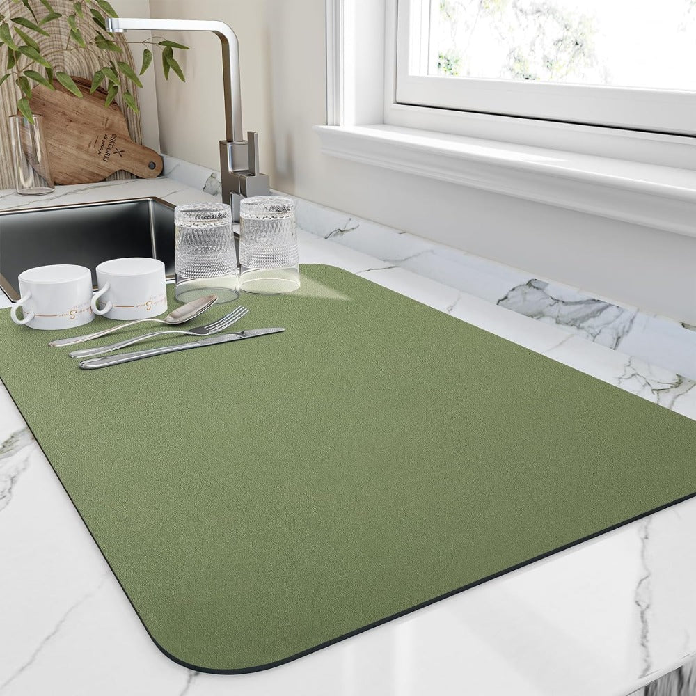 Quick-Drying Kitchen Dish Mat – Highly Absorbent and Space-Saving