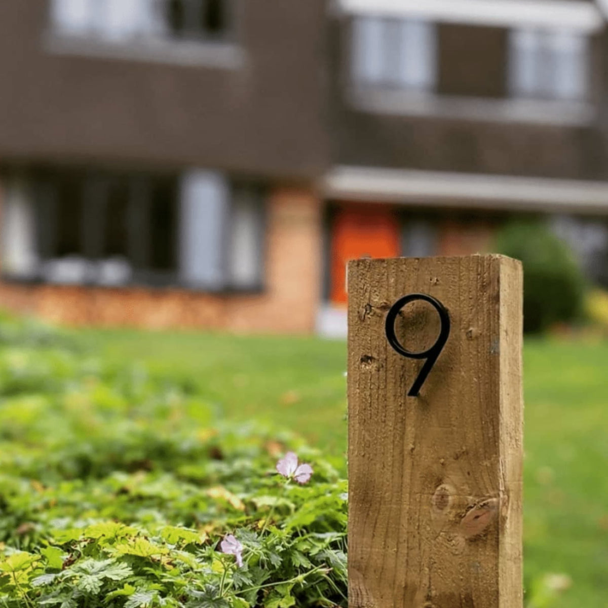 Black Zinc Alloy House Number Sign – Durable and Easy to Install