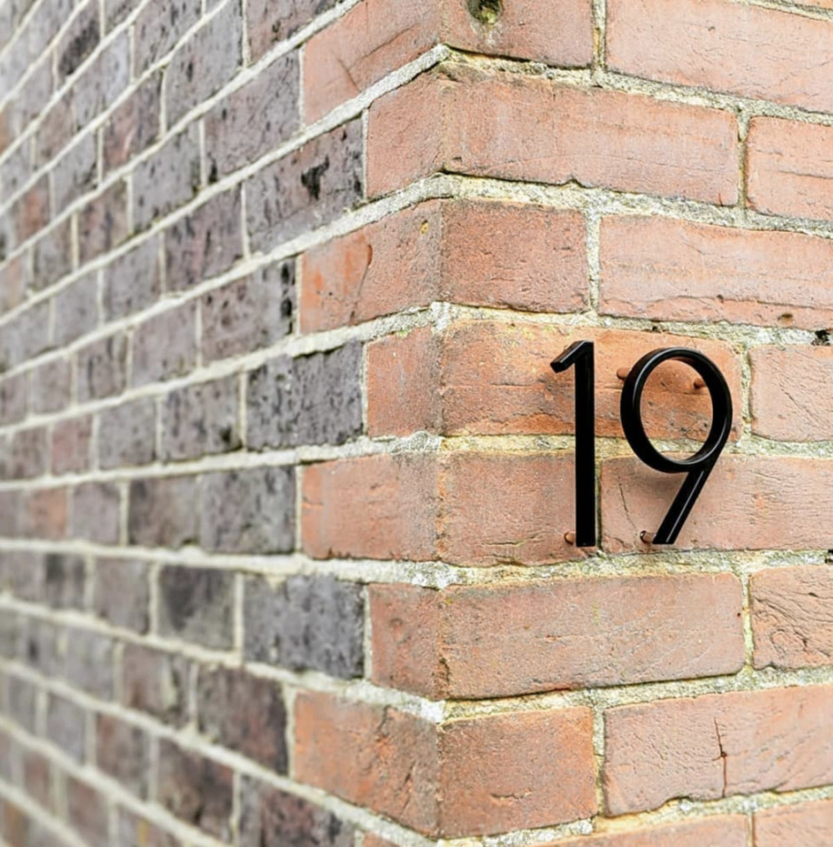Black Zinc Alloy House Number Sign – Durable and Easy to Install