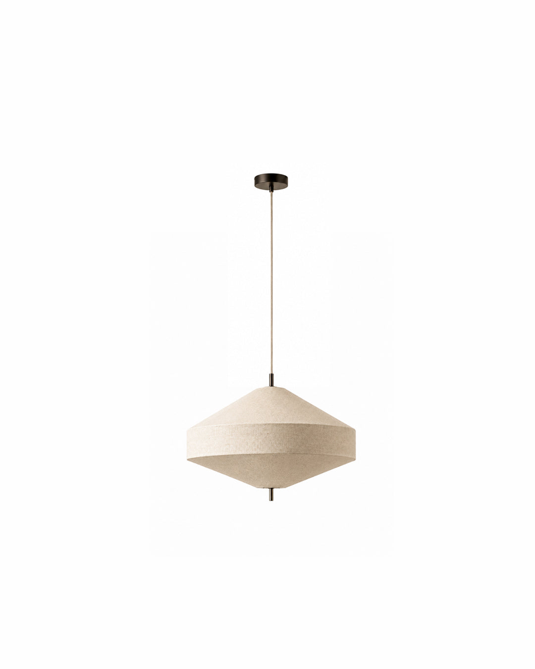 Japandi Linen Ceiling Light – Organic Design