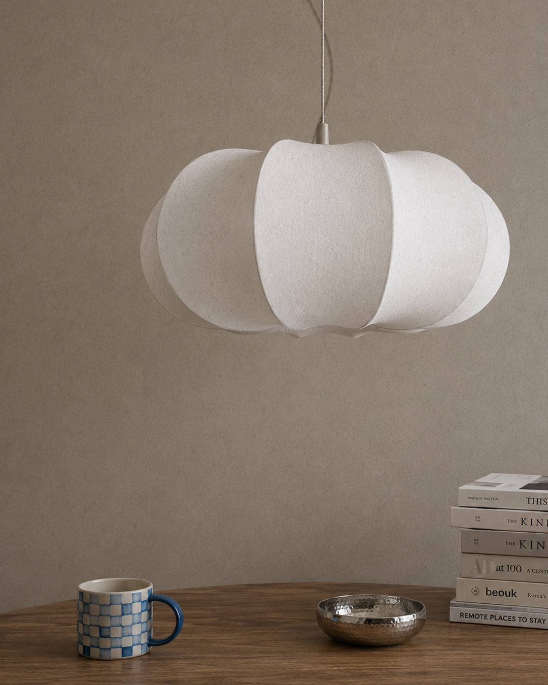 Japandi Pendant Light – Organic Wabi-Sabi Design