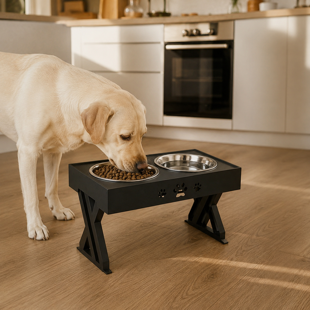 Adjustable Dog Bowl with Spill-Proof Design and Ergonomic Comfort