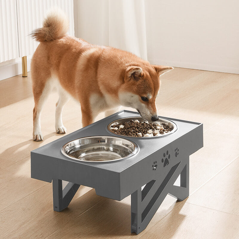 Adjustable Dog Bowl with Spill-Proof Design and Ergonomic Comfort
