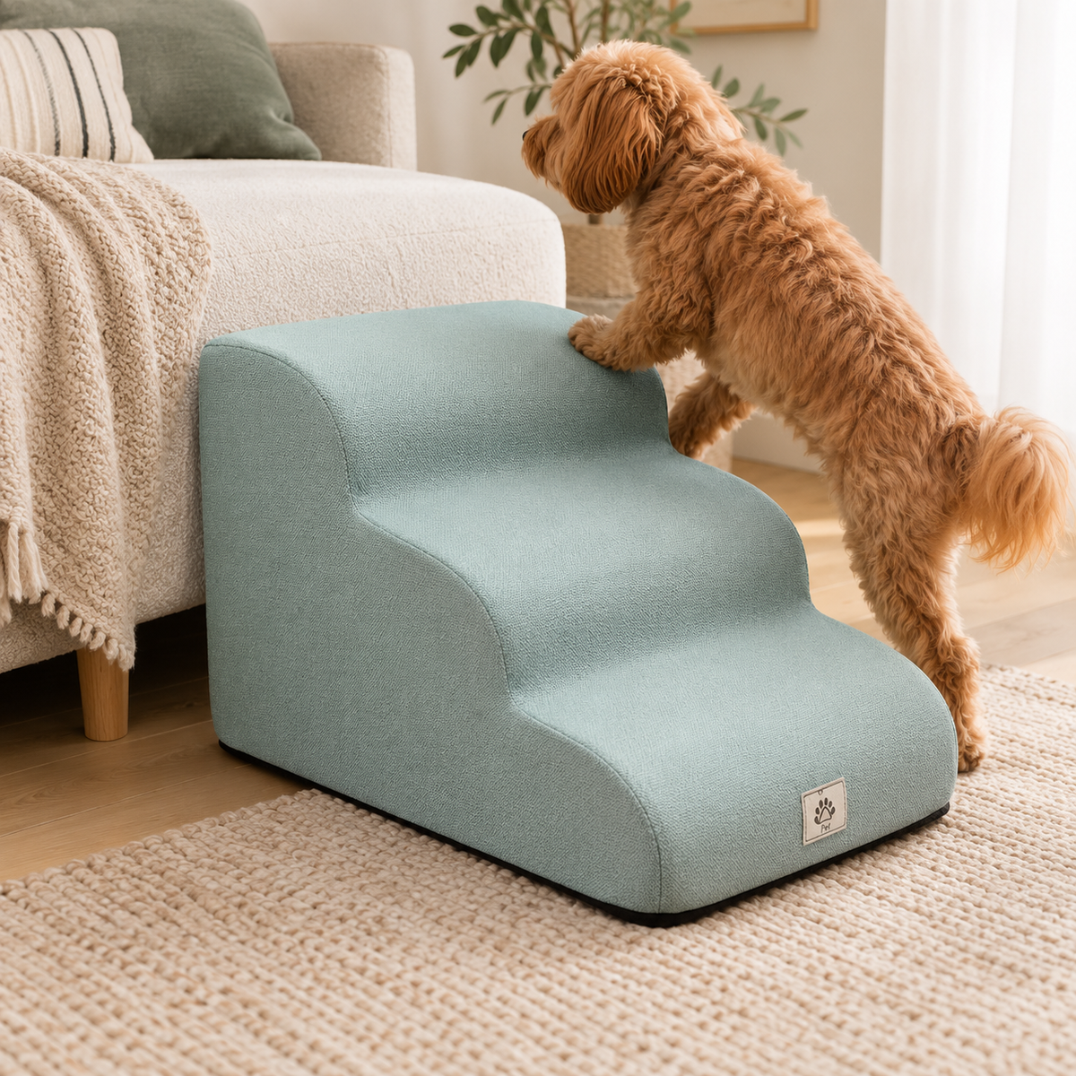 Soft Foam Pet Stair Ramp for Small Dogs and Senior Pets
