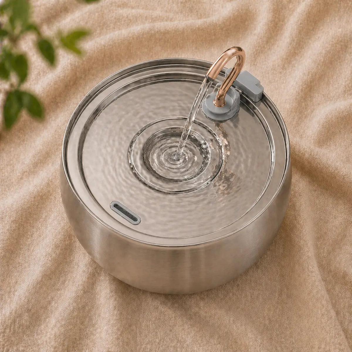 Stainless Steel Cat Water Fountain – 4L Capacity with Ultra-Quiet Pump