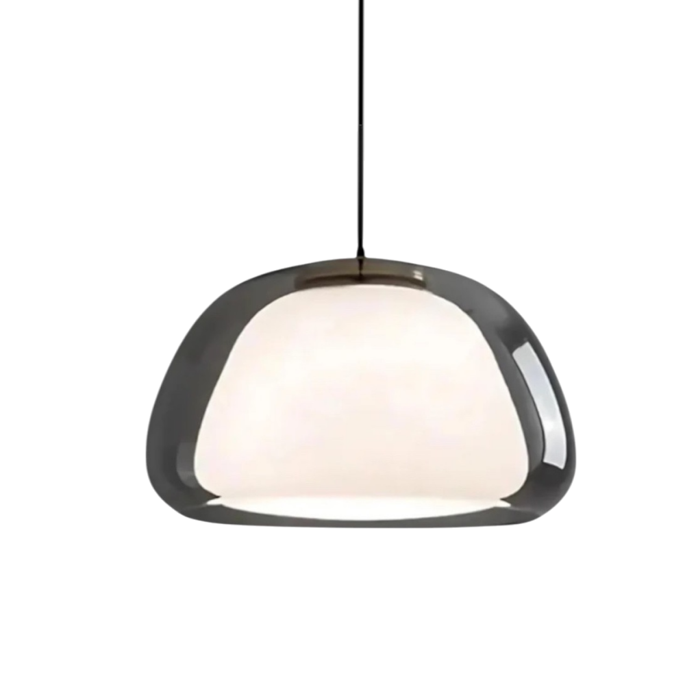 Crystalline Pendant Light – Elegant Glass Dining Light with Warm Glow