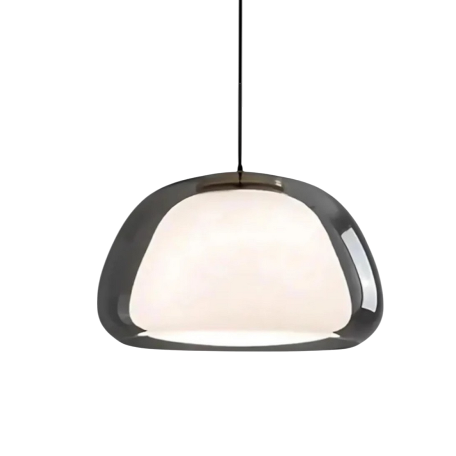 Crystalline Pendant Light – Elegant Glass Dining Light with Warm Glow