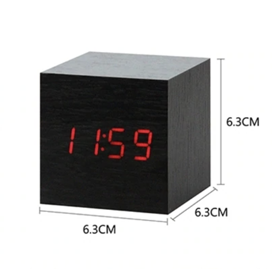 LED Light Alarm Clock – Minimalist Design with Sound Activation
