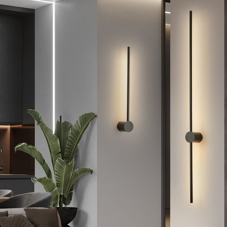 Linear Iron and Acrylic Wall Light – Modern Lighting, Adjustable Size