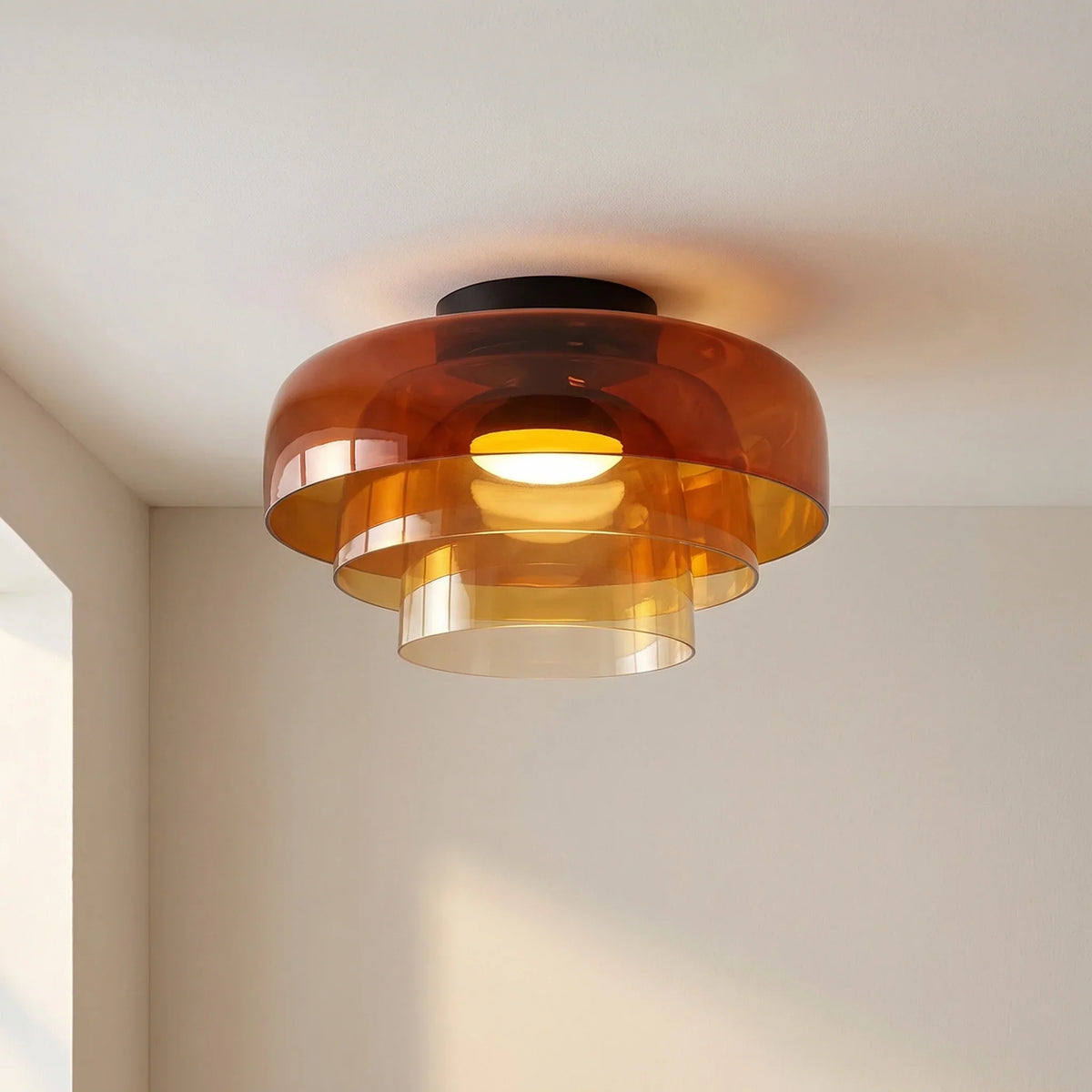 Layered Glass Ceiling Light