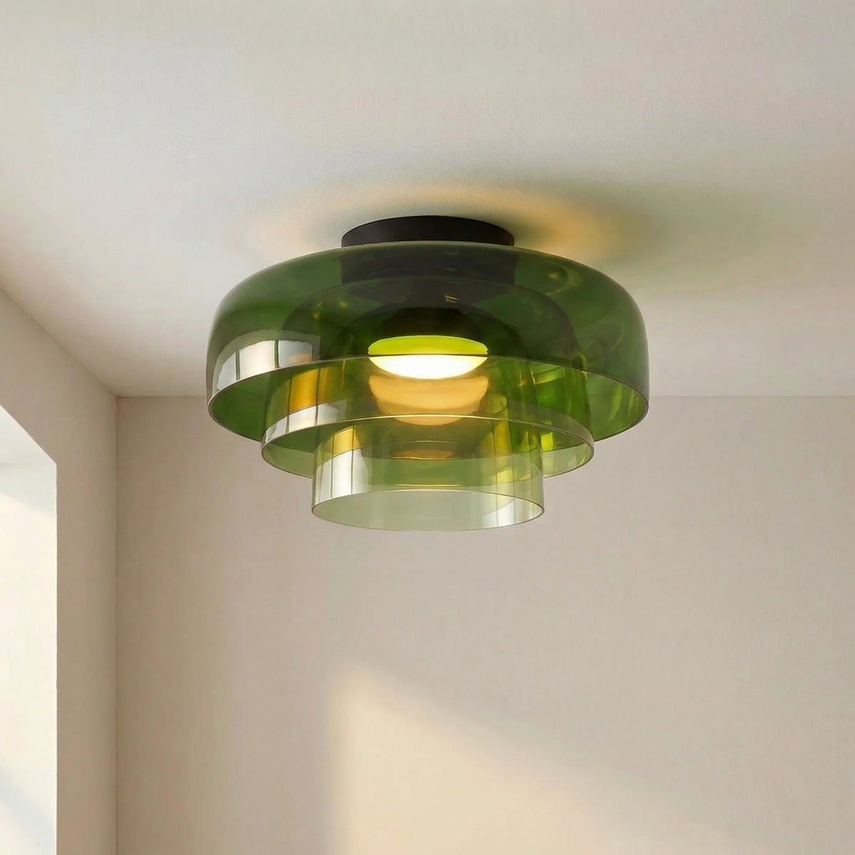 Layered Glass Ceiling Light