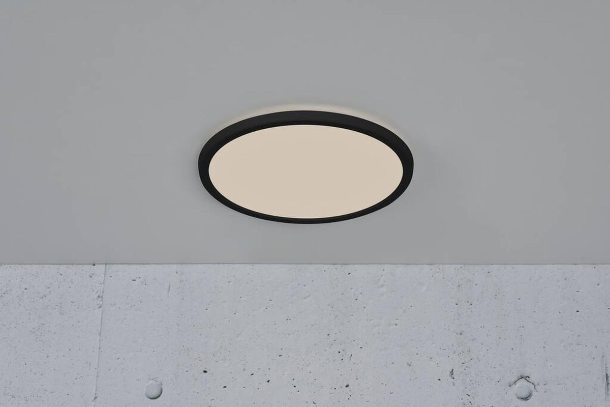 Black Plastic Ceiling Light – For Bathrooms and Damp Rooms