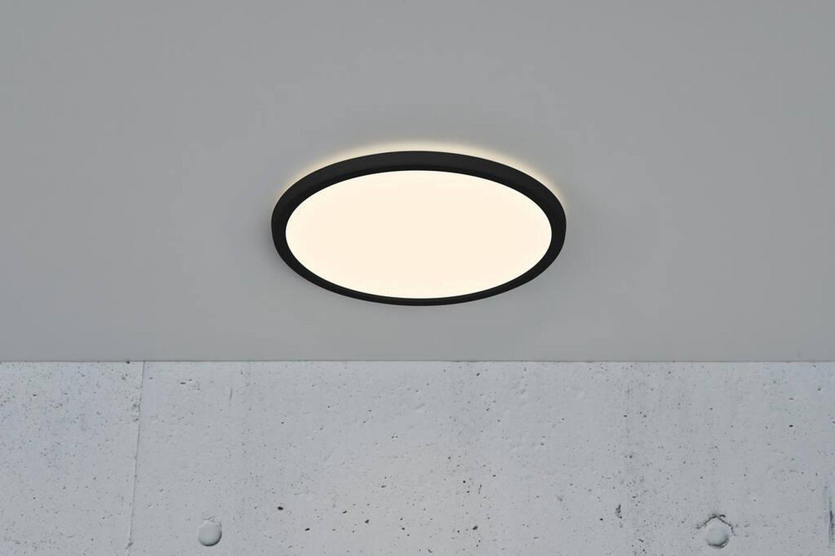 Black Plastic Ceiling Light – For Bathrooms and Damp Rooms