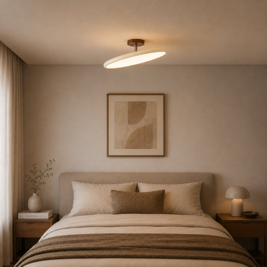 Ceiling Light with Adjustable Lamp Head – Metal and Acrylic for Living Room and Bedroom