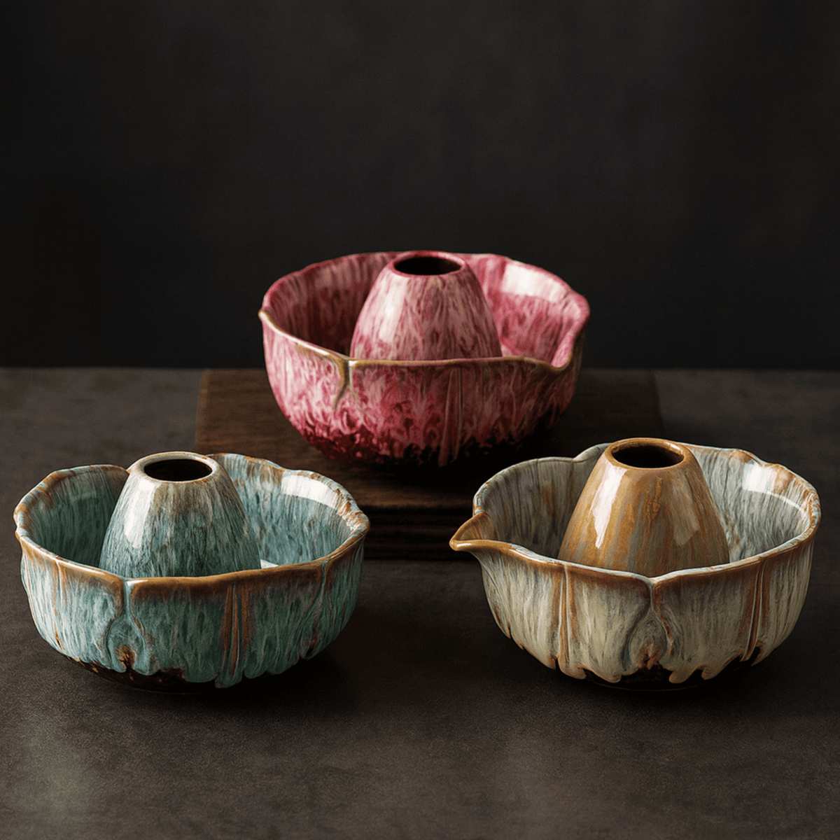 Ceramic Matcha Set – 8 Pieces with Kiln Glaze and Bamboo Tools