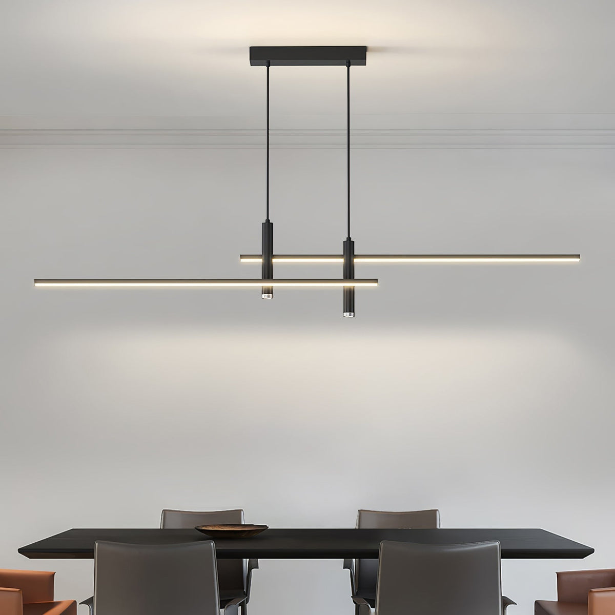 Minimalist Metal Pendant Light – Adjustable Height and Dimmable Light