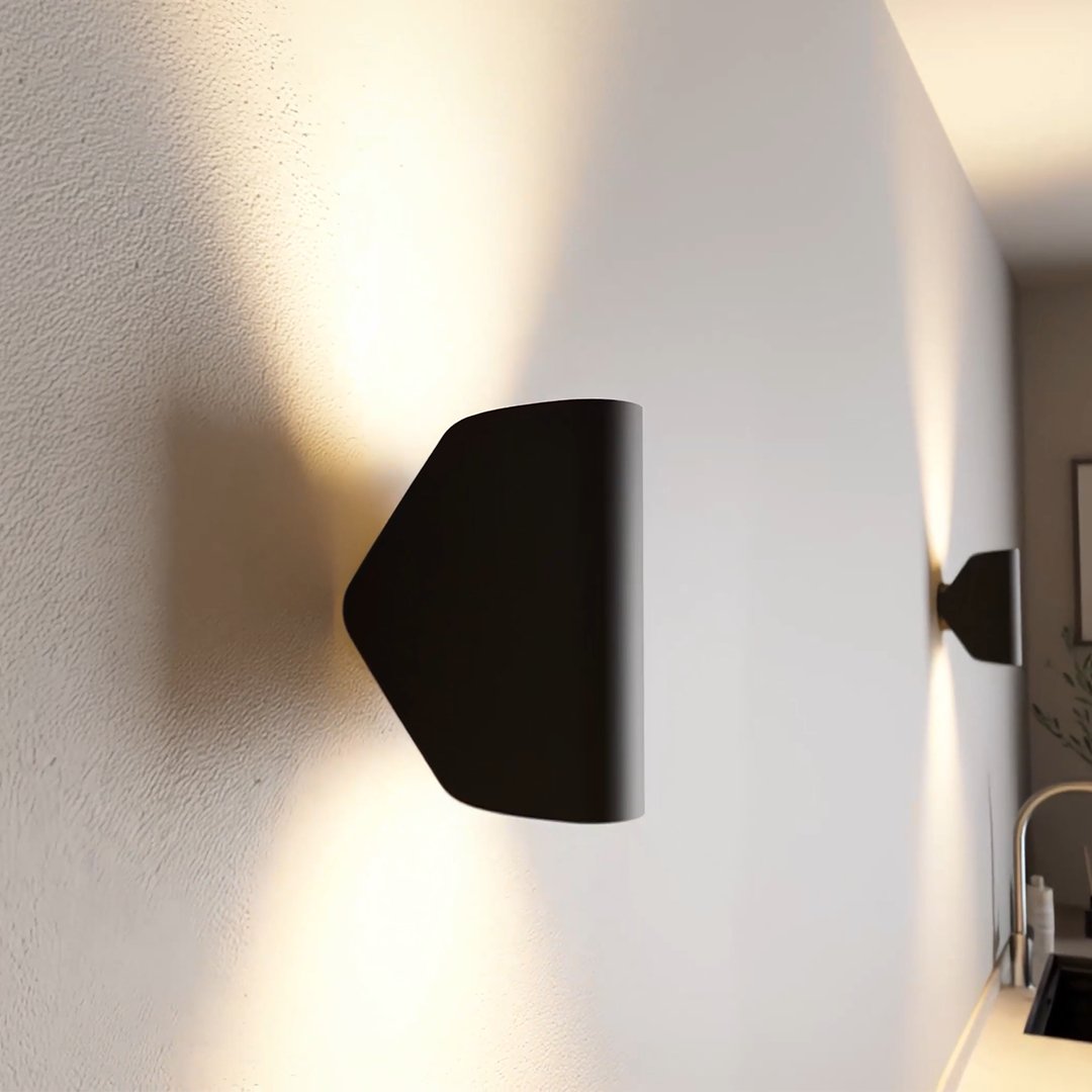 Minimalist Metal Wall Light – Elegant Up & Down Light for Indoor and Outdoor Spaces