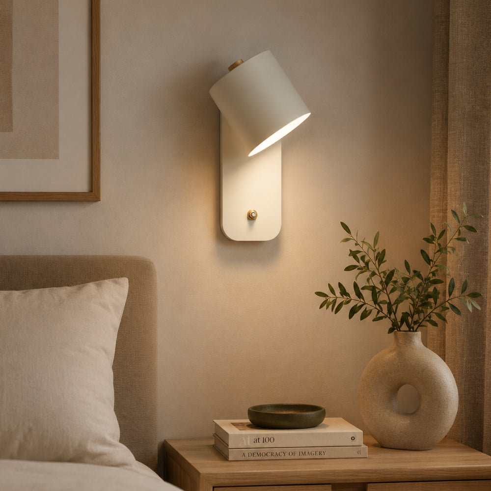 Minimalist Metal Wall Light – Swivel Spot Design with Flexible Beam Direction
