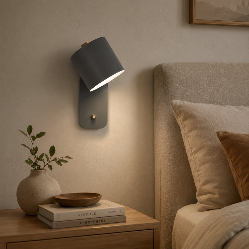 Minimalist Metal Wall Light – Swivel Spot Design with Flexible Beam Direction