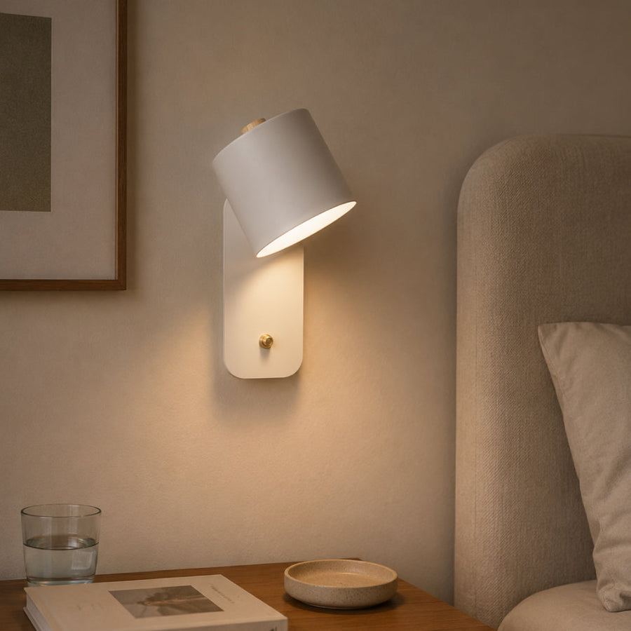 Minimalist Metal Wall Light – Swivel Spot Design with Flexible Beam Direction