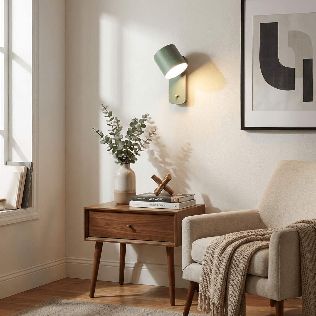 Minimalist Metal Wall Light – Swivel Spot Design with Flexible Beam Direction