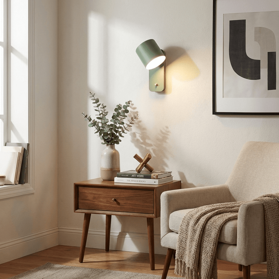 Minimalist Metal Wall Light – Swivel Spot Design with Flexible Beam Direction