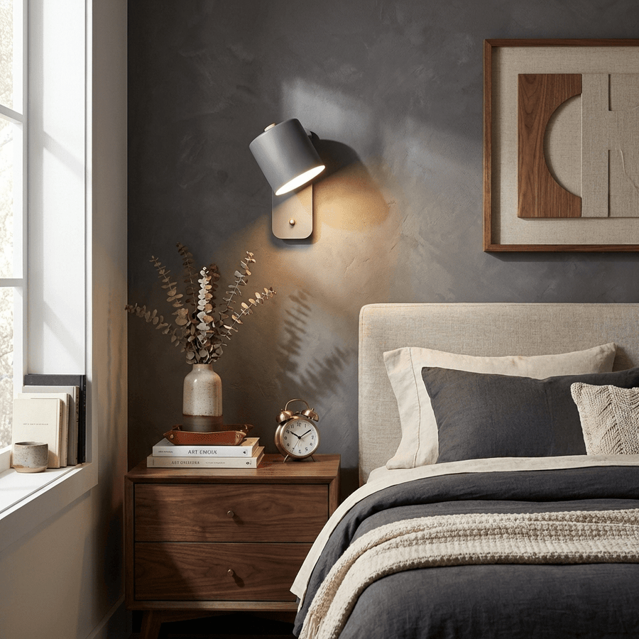Minimalist Metal Wall Light – Swivel Spot Design with Flexible Beam Direction