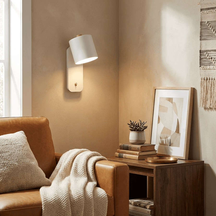 Minimalist Metal Wall Light – Swivel Spot Design with Flexible Beam Direction