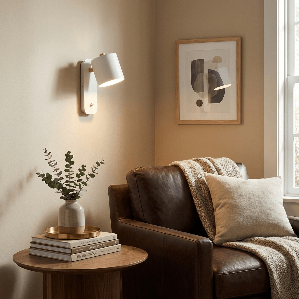 Minimalist Metal Wall Light – Swivel Spot Design with Flexible Beam Direction