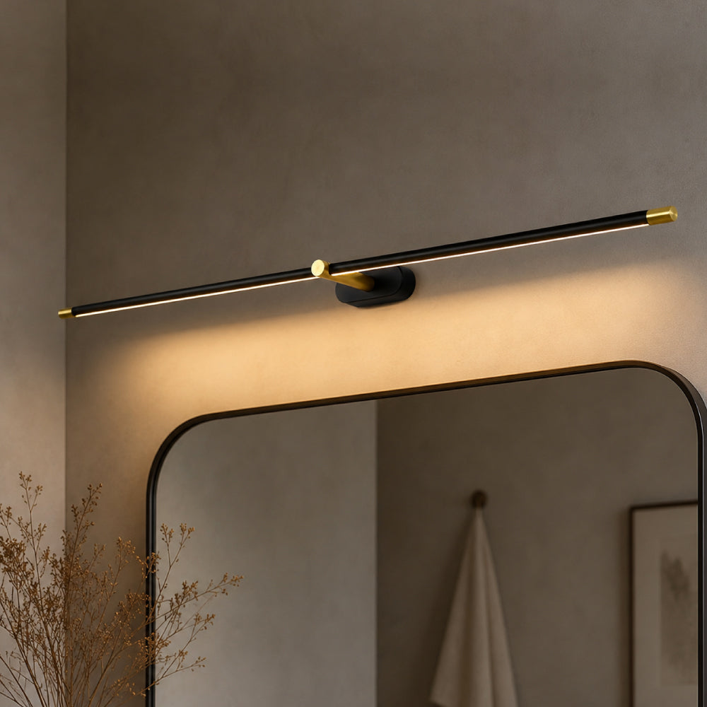 Minimalist Metal and Acrylic Wall Light – Rechargeable with Touch Control