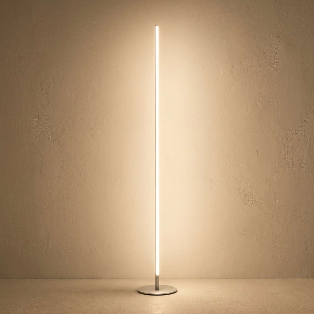 Modern Tall Metal Floor Lamp – Slim Design with Energy-Efficient LED