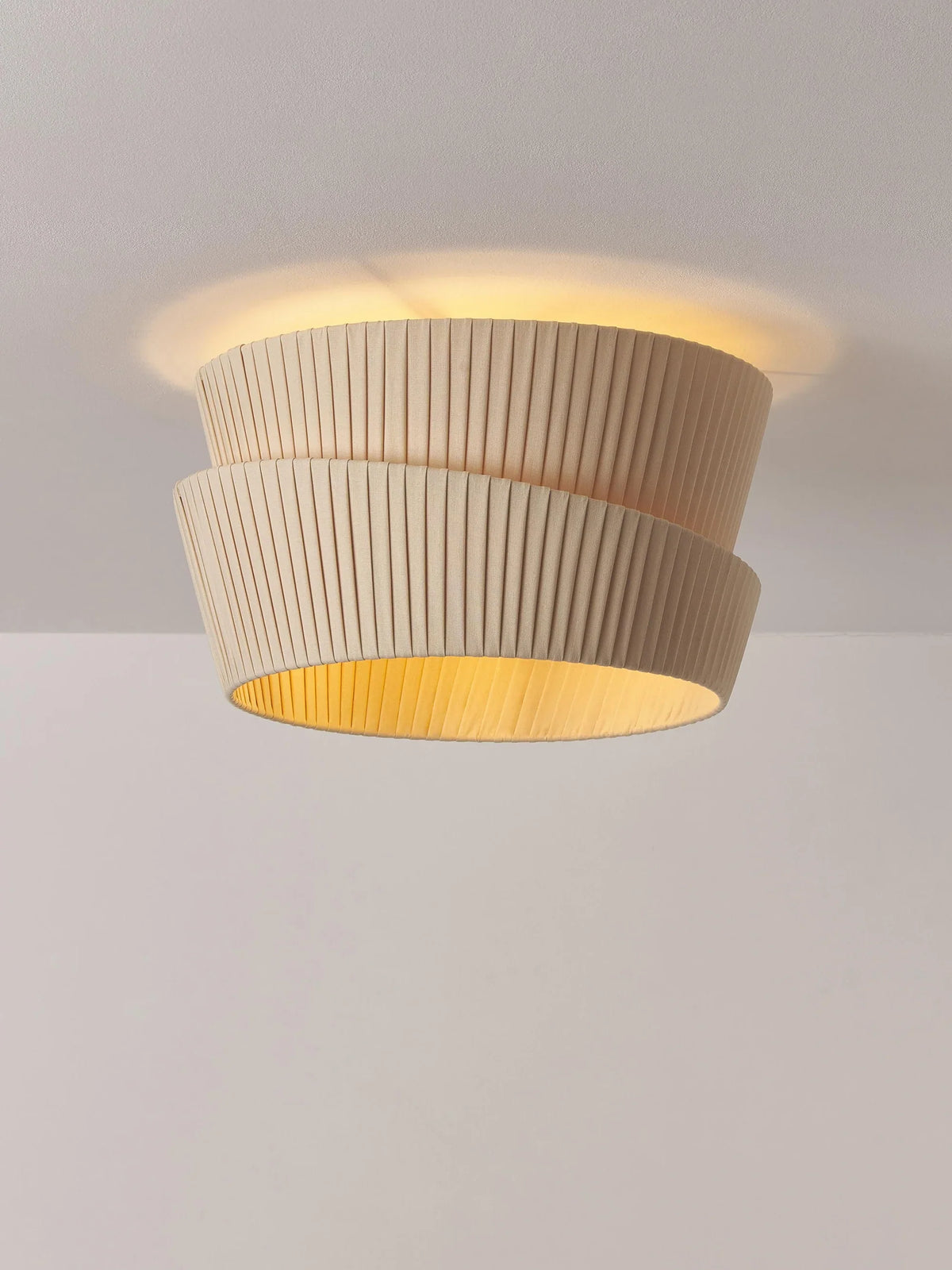 Modern Pleated Fabric Ceiling Light
