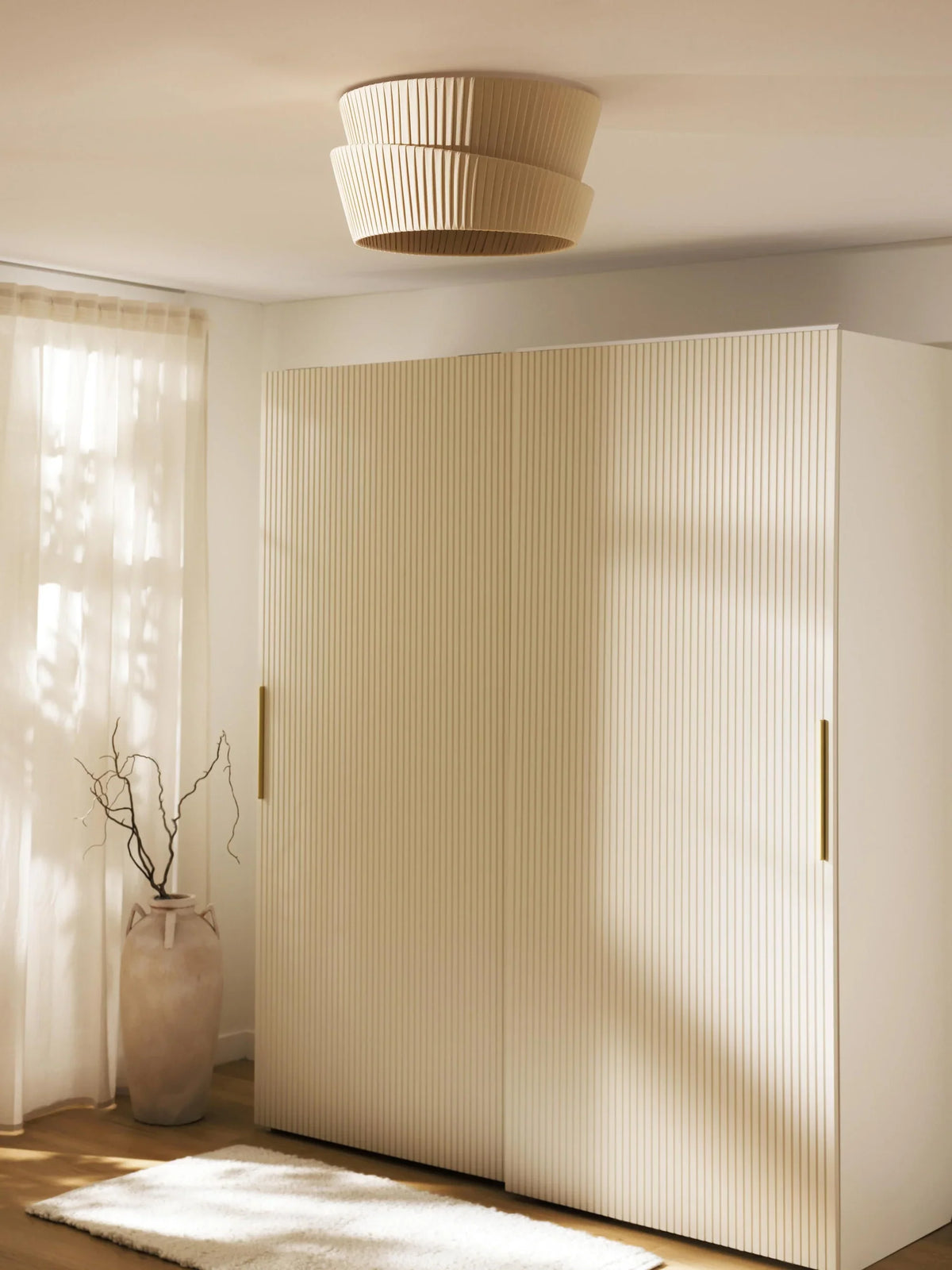 Modern Pleated Fabric Ceiling Light