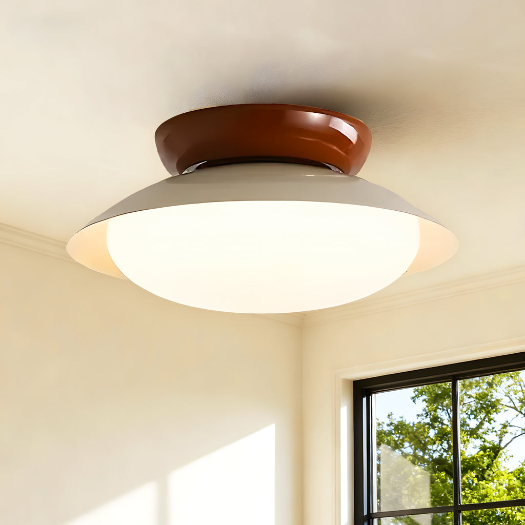 Modern Ceiling Light with Frosted Dome – Elegant Lighting for Stylish Interiors