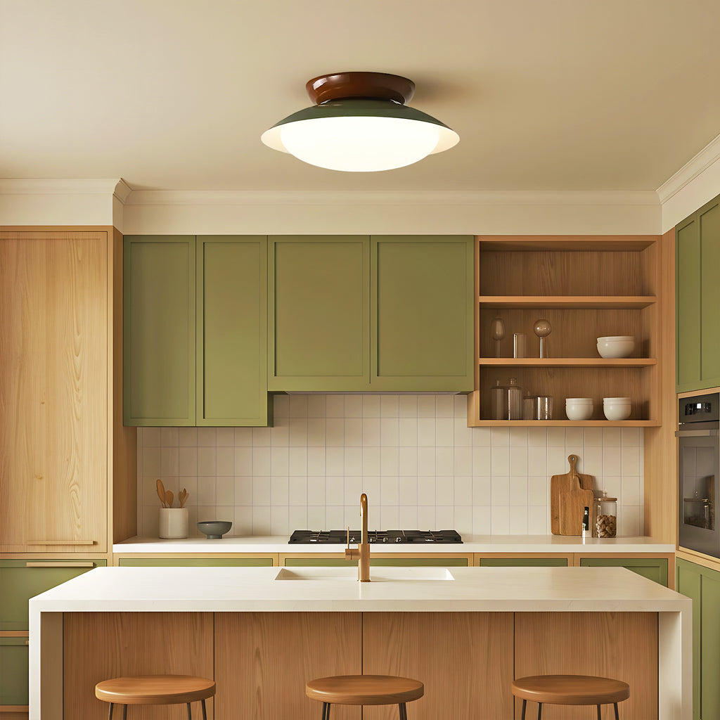 Modern Ceiling Light with Frosted Dome – Elegant Lighting for Stylish Interiors