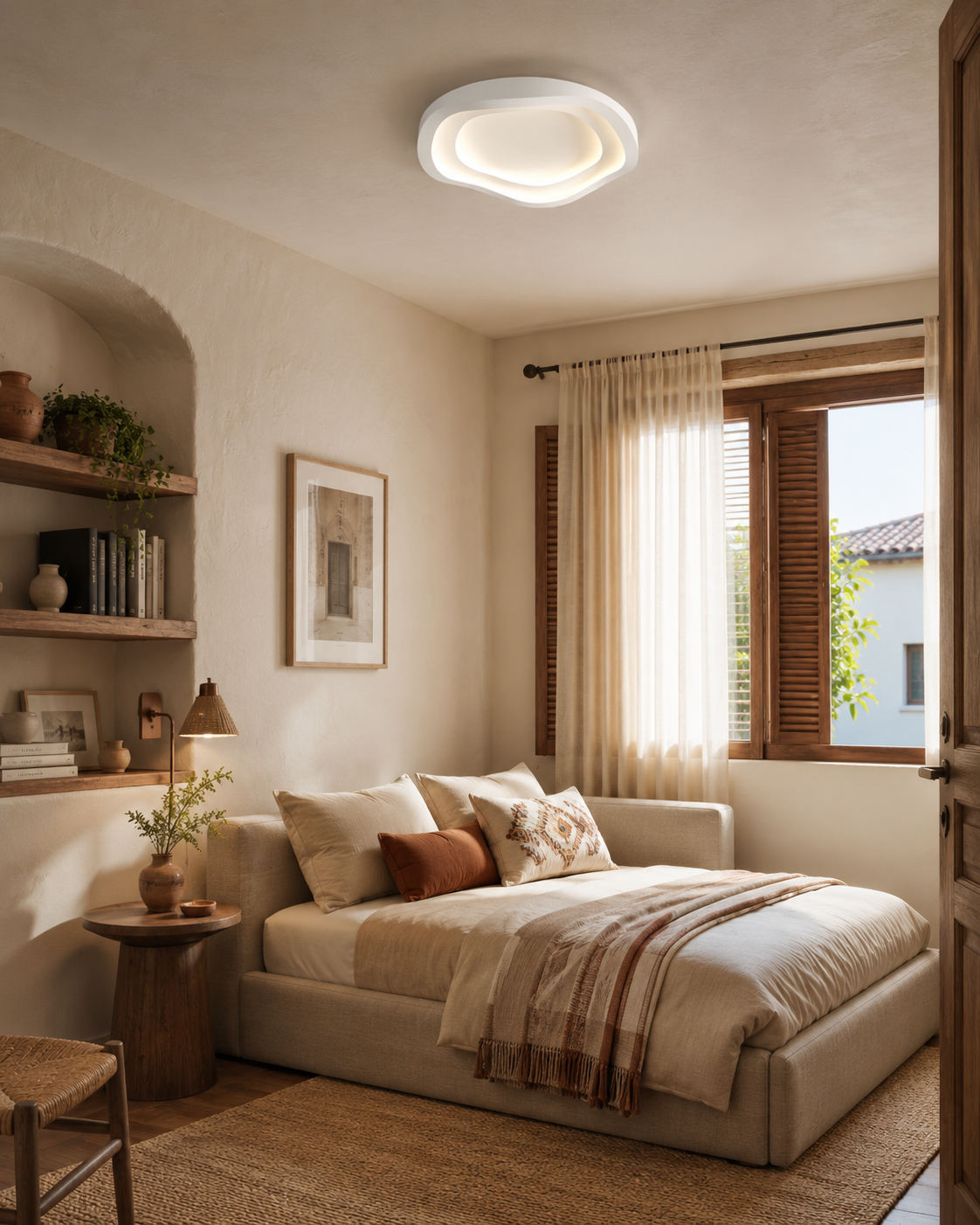 Modern Ceiling Light – Organic Silhouette with Integrated LED