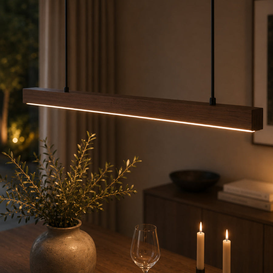 Modern Metal Pendant Light – Dimmable, Elegant Design in Black and Brown