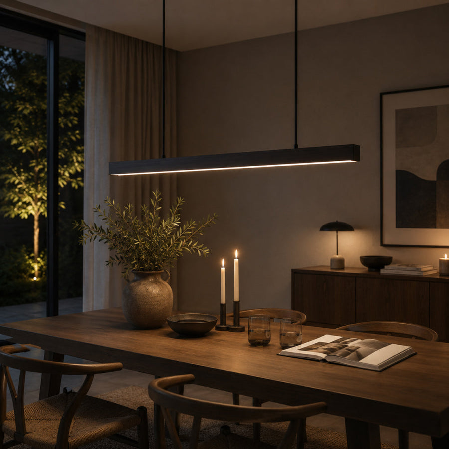 Modern Metal Pendant Light – Dimmable, Elegant Design in Black and Brown