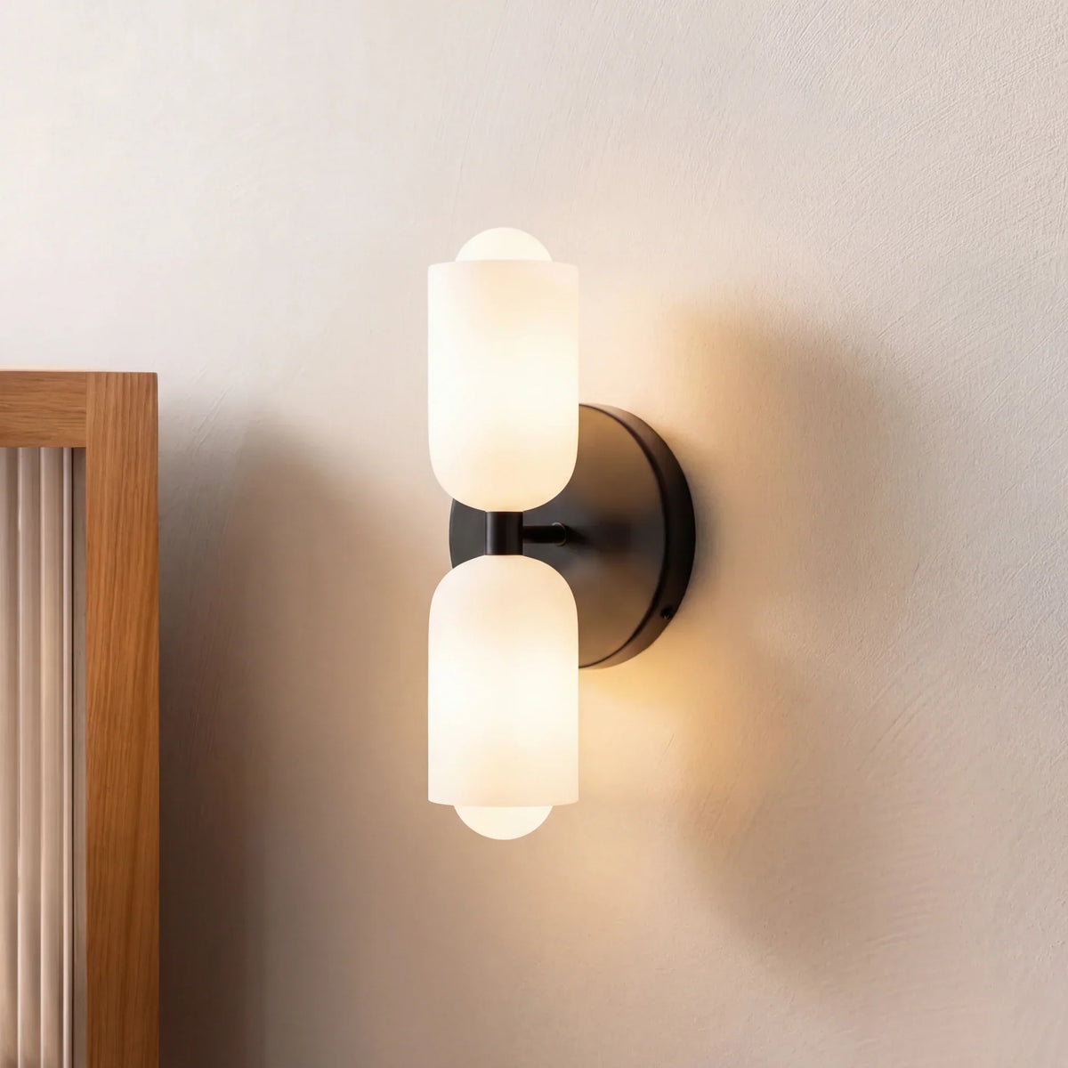 Modern Wall Light – Double Cylinder Design
