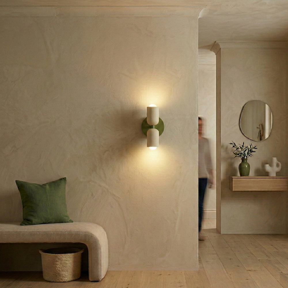 Modern Wall Light – Double Cylinder Design