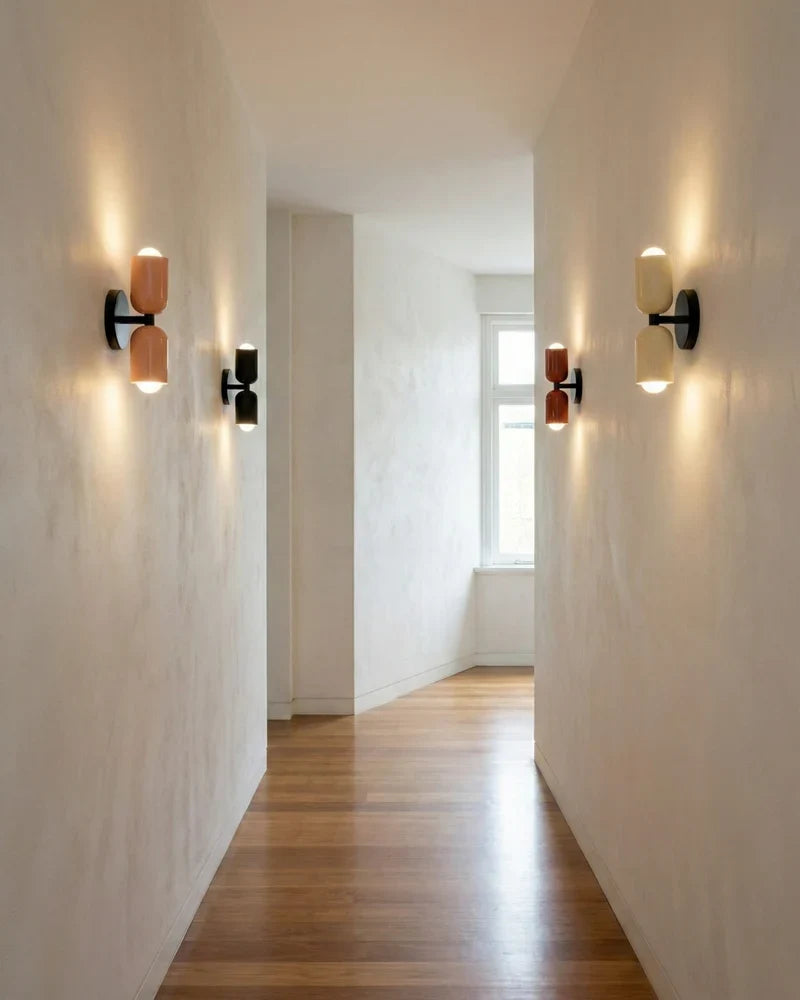 Modern Wall Light – Double Cylinder Design