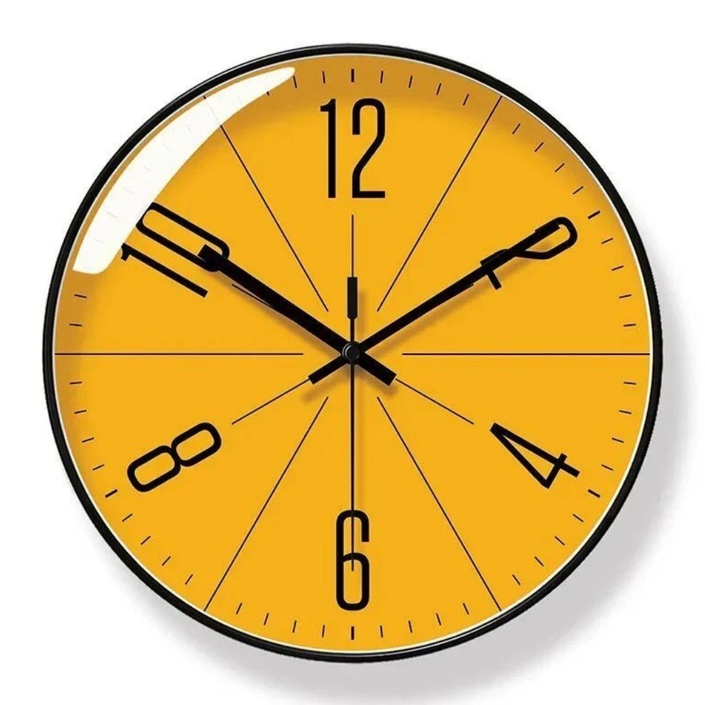 Modern Wall Clock – Silent Quartz with Abstract Design, Multiple Sizes
