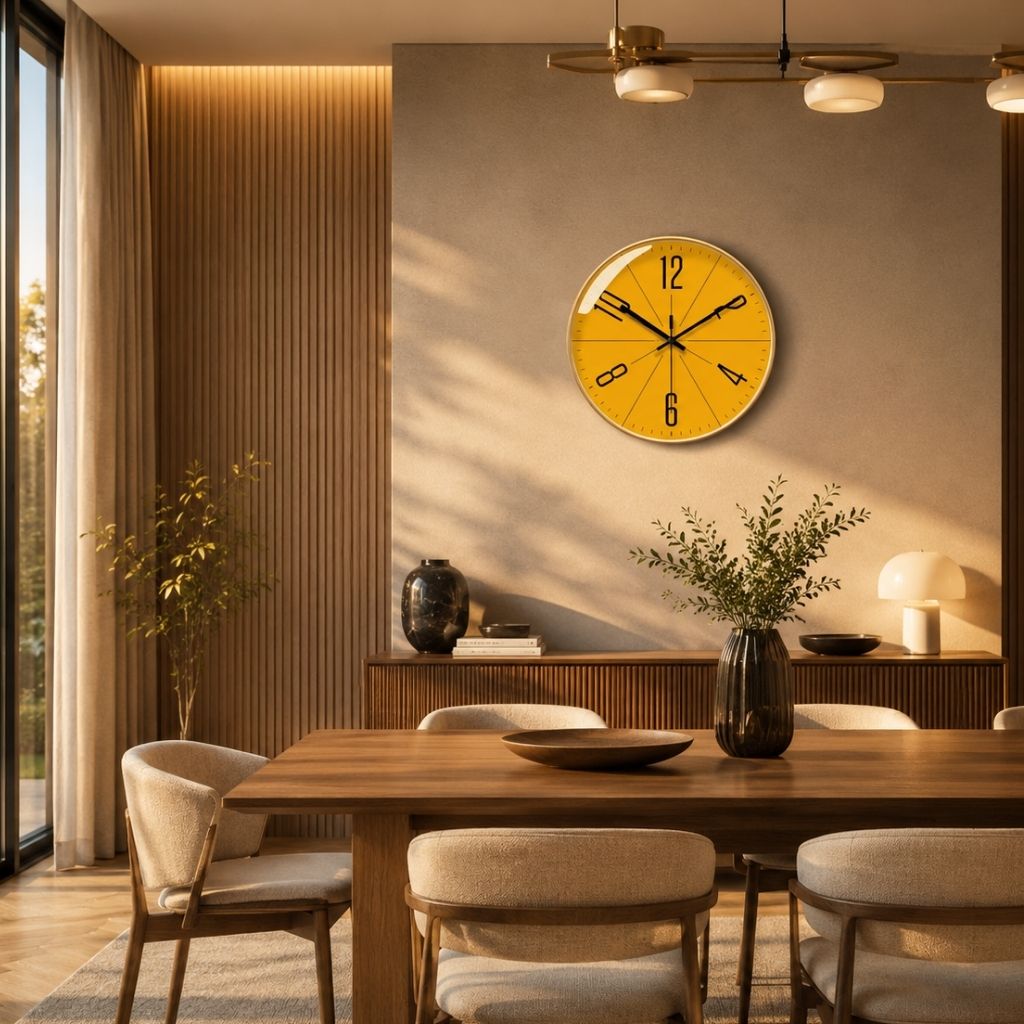 Modern Wall Clock – Silent Quartz with Abstract Design, Multiple Sizes