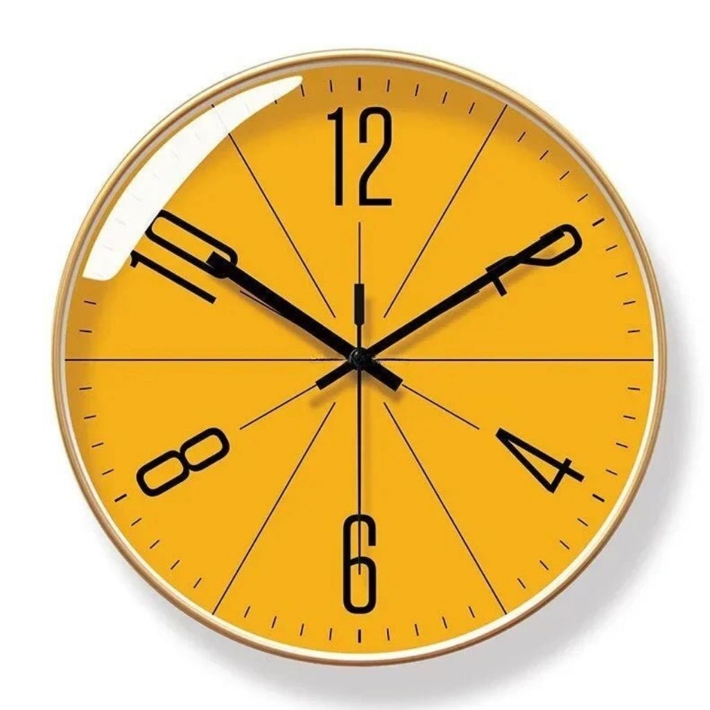 Modern Wall Clock – Silent Quartz with Abstract Design, Multiple Sizes